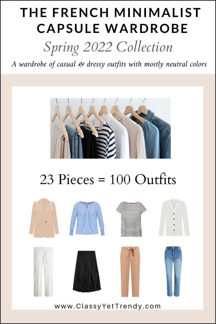 The French Minimalist Capsule Wardrobe Spring 2022 Collection